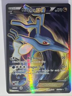 Kingdra EX Fates Collide Holo Full Art Ultra Rare Pokemon TCG Card 122/124 - Image 1