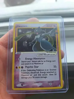 Mewtwo GOLD STAR CUSTOM Fan Art, DIY Custom Card, For Display Only - Image 1