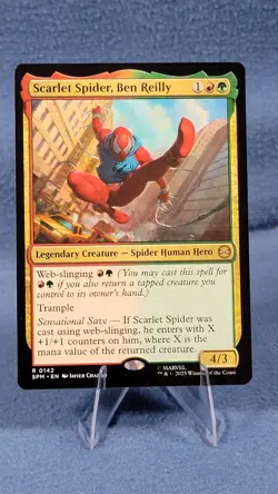 Scarlet Spider Ben Reilly NM 142 Rare Marvel's Spider-Man MTG ** - Image 1