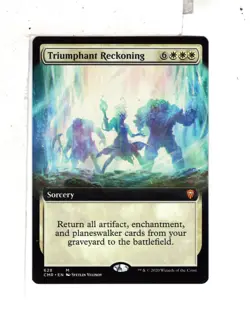 MTG SkeenAB Triumphant Reckoning BORDERLESS from Dominaria United. NM. - Image 1