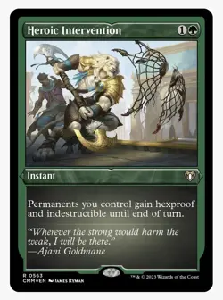 Heroic Intervention (Foil Etched) Commander Masters Foil - Image 1