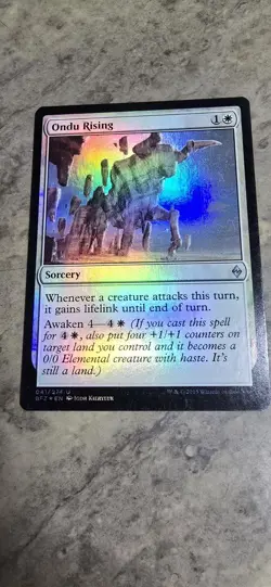 Ondu Rising Battle for Zendikar Foil Uncommon Sorcery MTG NM - Image 1