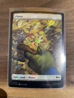 Full Art Plains 310 Surge Foil Teenage Mutant Ninja Turtles TMNT TMC MTG Magic - Image 1