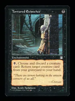 * * 1x Tortured Existence x1 * * Stronghold MTG VLP Very Lightly Played - Image 1