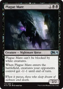 4x Plague Mare ~ Near Mint Core Set 2019 M19 MTG Magic x4 4 UltimateMTG Playset - Image 1