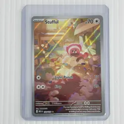 Pokemon TCG Mega Evolutions Stufful 154/132 Illustration Rare Full Art NM/M - Image 2