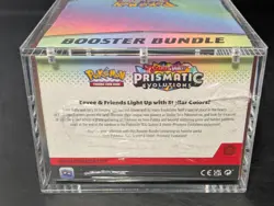 Pokemon SV8.5 Prismatic Evolutions Sealed Booster Bundle Display W/Acrylic Case - Image 3