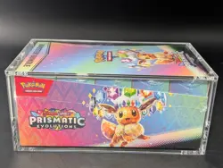 Pokemon SV8.5 Prismatic Evolutions Sealed Booster Bundle Display W/Acrylic Case - Image 4