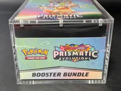 Pokemon SV8.5 Prismatic Evolutions Sealed Booster Bundle Display W/Acrylic Case - Image 5