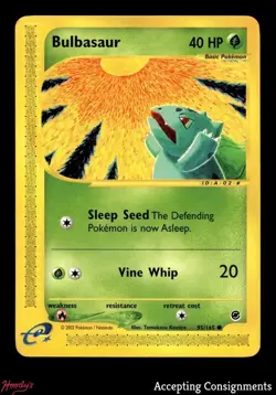 2002 Pokemon-e TCG Expedition Base Set #95 Bulbasaur COMMON - Image 1