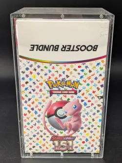 Pokemon 151 SV3.5 Booster Bundle Display Factory Sealed Case W/Acrylic Case - Image 1