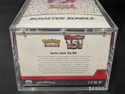 Pokemon 151 SV3.5 Booster Bundle Display Factory Sealed Case W/Acrylic Case - Image 3