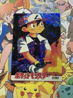 Pokemon Pikachu Vintage Pocket Monsters Vending HOLO Prism Sticker Nintendo 98 - Image 1