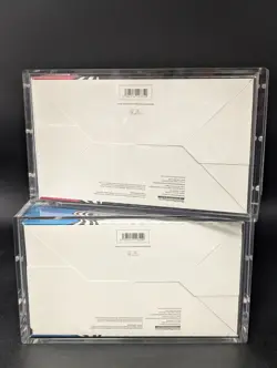 2x Pokemon SV10.5 Black Bolt White Flare Sealed Booster Bundle Display W/Acrylic - Image 2