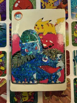 Pokemon Pikachu Vintage Pocket Monsters Vending HOLO Prism Sticker Nintendo 98 - Image 1