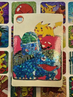 Pokemon Pikachu Vintage Pocket Monsters Vending HOLO Prism Sticker Nintendo 98 - Image 2