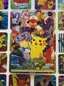 Pokemon Pikachu Vintage Pocket Monsters Vending HOLO Prism Sticker Nintendo 98 - Image 1