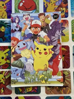 Pokemon Pikachu Vintage Pocket Monsters Vending HOLO Prism Sticker Nintendo 98 - Image 3