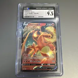Pokemon (CGC 9.5 Near Mint +) Charizard V 018/159 Crown Zenith Holo - Image 1