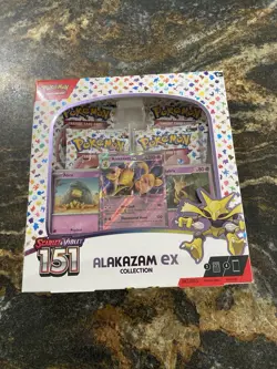 Alakazam Ex Collection Box Scarlet & Violet 151 Pokemon 2023 Factory Sealed - Image 1