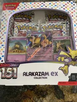 Alakazam Ex Collection Box Scarlet & Violet 151 Pokemon 2023 Factory Sealed - Image 2