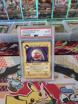 2000 POKEMON ROCKET #34 DARK ELECTRODE 1ST EDITION NM-MT PSA 8 - Image 3