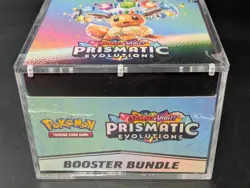Pokemon SV8.5 Prismatic Evolutions Sealed Booster Bundle Display W/Acrylic Case - Image 5