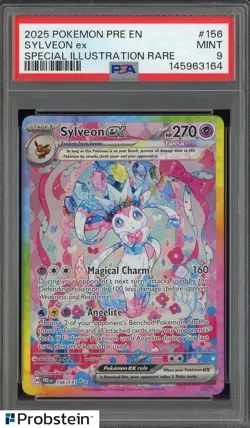 2025 Pokemon PRE EN Special Illustration Rare #156 Sylveon ex PSA 9 MINT - Image 1