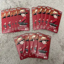 One Piece TCG - Lot of 15 - Carrying on His Will Sleeved Booster OP-13 English - Image 1