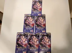 one piece azure seas seven sleeved Lot Of 6 booster packs - Image 1