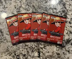One Piece TCG OP13 Carrying On His Will Booster Packs Lot Of 5 - Image 1