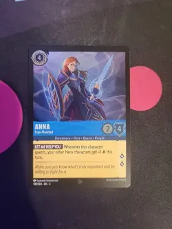 Disney Lorcana Anna True-Hearted (Cold Foil) 138/204 NM- Ursula's Return - Image 1