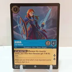 Disney Lorcana Anna True-Hearted (Cold Foil) 138/204 NM- Ursula's Return - Image 1