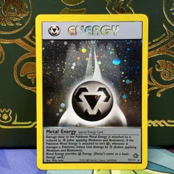 Pokemon Neo Genesis TCG Metal Energy 19/111 Holo Unlimited Rare Card NM - Image 1