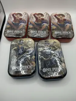 One Piece Card TCG Vol 2 Mini Tins (OP-13)Brand New/Sealed Lot Of 5 Tins - Image 1