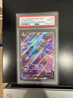 Mewtwo V SWSH229 SWSH: Sword & Shield Promo Cards Holo PSA 8 - Image 1