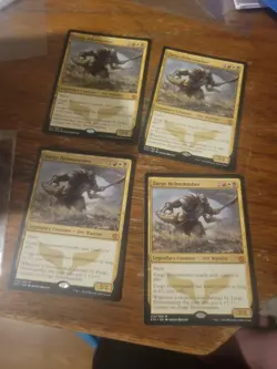 4x Zurgo Helmsmasher Khans of Tarkir MTG Magic The Gathering Card Vintage Rare - Image 1