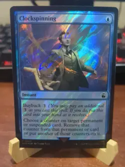 MTG: Clockspinning SURGE FOIL, NM Universes Beyond: Doctor Who Common Chase Card - Image 1