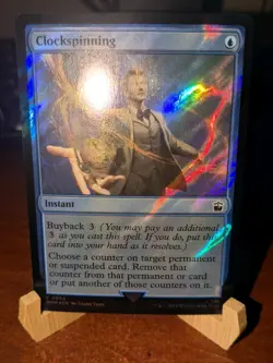 MTG: Clockspinning SURGE FOIL, NM Universes Beyond: Doctor Who Common Chase Card - Image 2