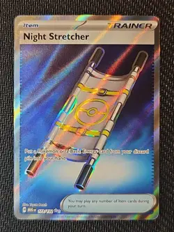 Night Stretcher 173/132 ME01 Mega Evolution Holo Pokemon Card Near Mint - Image 1