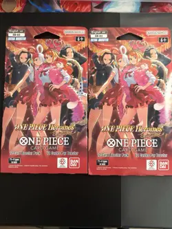 One Piece HEROINES Edition New Sealed English Tcg Card Booster Pack Lot Bundle/2 - Image 1