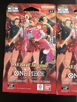 One Piece HEROINES Edition New Sealed English Tcg Card Booster Pack Lot Bundle/2 - Image 3