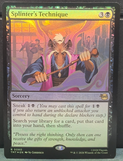 Splinter's Technique R 0080 FOIL TMNT Teenage Mutant Ninja Turtles MTG NM Card - Image 1