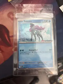 Suicune 026/094 EB Games Stamped Promo Holo Phantasmal Pokemon Card - SEALED - Image 1