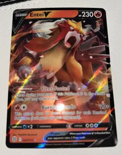 Pokemon Card Entei V Ultra Rare Holo 022/172 Brilliant Stars English TCG - Image 1