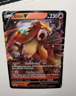 Pokemon Card Entei V Ultra Rare Holo 022/172 Brilliant Stars English TCG - Image 3