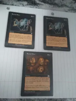 Lot of (3) Magic The Gathering Buried Alive Cards. 1x Weatherlight. 2x Odyssey. - Image 1