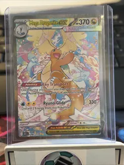 Pokemon TCG Mega Dragonite EX Full Art Holo Card 370 HP Stage 2 Dragon 290/217 - Image 1