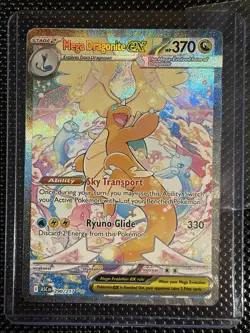 Pokemon TCG Mega Dragonite EX Full Art Holo Card 370 HP Stage 2 Dragon 290/217 - Image 3