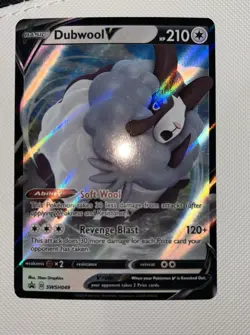 Pokemon Card Dubwool V SWSH049 Promo Sword & Shield Holo Card English TCG - Image 1